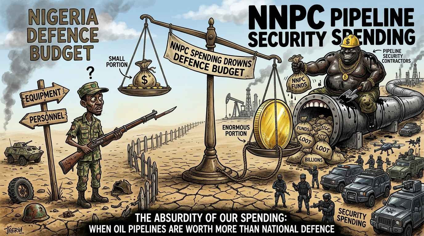 Nigeria Defence Budget vs NNPC Pipeline Security Spending