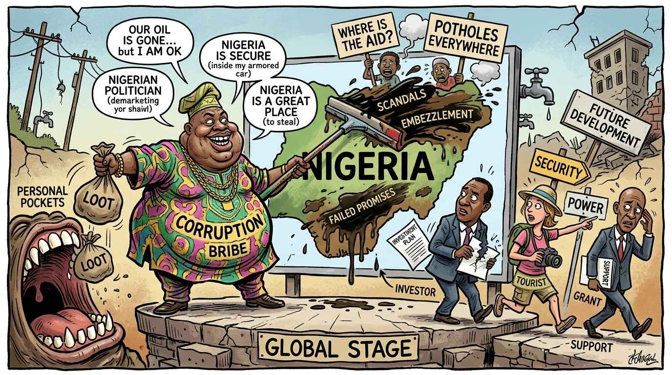 Nigerian leaders absurdities demarkeing Nigeria
